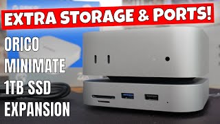 BEST Mac Mini M4 SSD & USB Dock External Orico MiniMate M4SE 1TB Expansion & Mac Mini TPU Case