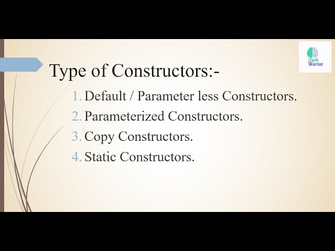 Types of Constructors in C# Part 2 | C#.NET Tutorial | Constructors with example | In Simple Words