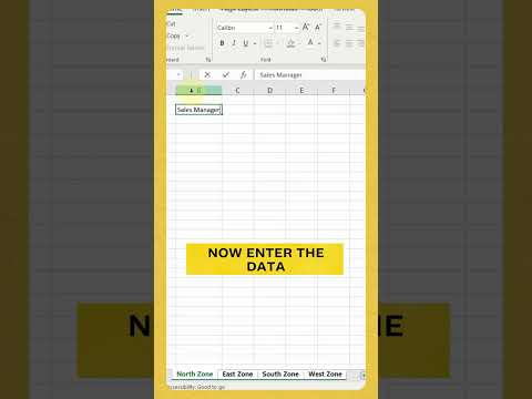Pro Tip: Update the same data on multiple sheets in Excel