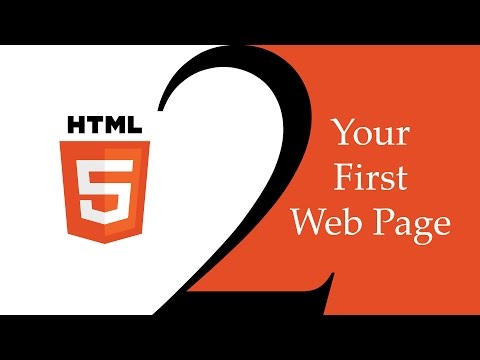 HTML5 Beginner Basics #2 - Your First Web Page