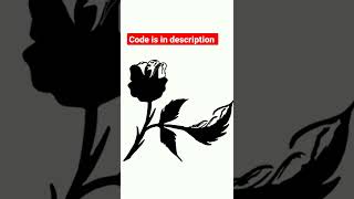 Beautiful Rose sketch | Using Python| #python #shorts #learncodeonline
