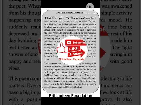 Dust of snow(summary)#shorts #viralshorts #cbse #yutubeshorts