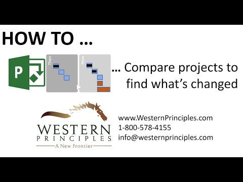 How To Compare Projects in Microsoft Project