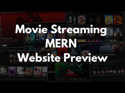 Movie Streaming website ( MERN ) Preview | ReactApp include live links