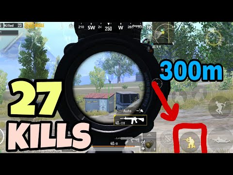 BEST TRICK TO SPRAY 300m | 27 KILL | SOLOVSSQUAD PUBG MOBILE