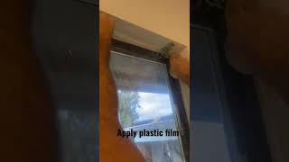 Easy way to Insulate a Window #draftproof #diy #asmr