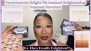 *NEW* Fenty Beauty Bright Fix Instant Brightening + Blurring Powders Review/Demo #fentybeautyreview