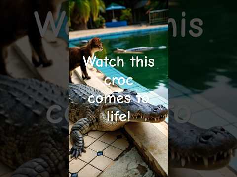 See How AI Brings A Crocodile Image To Life!