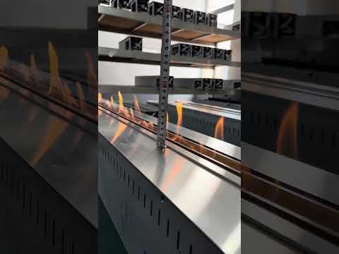 3 Small flame size ethanol fireplace