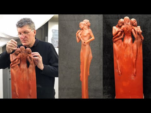 Michael Talbot Artist and Sculptor  - Three Graces Sculpture [Extended Version]