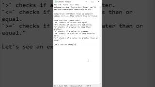 ✨ 05 - Operators: Mastering Comparison Operators in C++ - Part 2 | ASMR Coding Tutorial 🖥️📚 #Shorts
