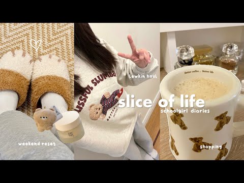 slice of life diaries: lewkin haul, weekend as a schoolgirl, shopping haul, weekend reset