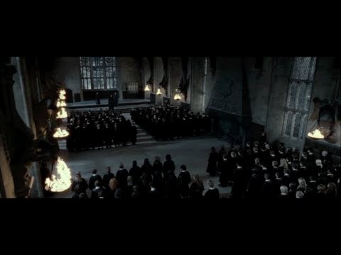 Harry Potter and the Deathly Hallows part 2 - Snape's speech in the Great Hall + Battle