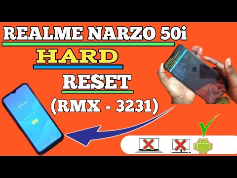 Realme Narzo 50i Hard Reset and Format, Password Unlocking