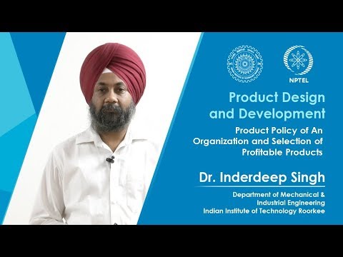 Lec 03 Product Policy of An Organization and Selection of Profitable Products