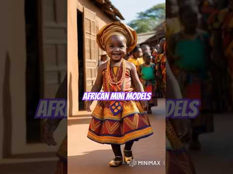 Adorable African Babies Runway Elegance  #MiniModel #FashionShow #AdorableWalk #AfricanStyle #aiart