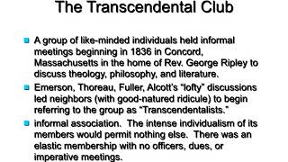 Transcendentalism