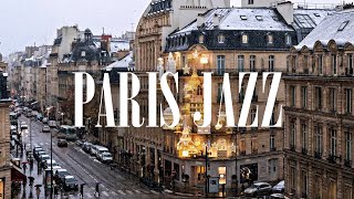 Playlist🎧 No Lyrics | Winter Street in Paris, Jazz Relaxing Piano for Focus | Warm Jazz Piano Trio