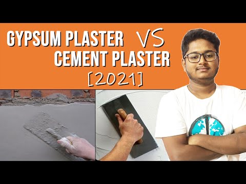 Difference between Gypsum plaster vs Cement plaster | plastering techniques | civilogy |BY VINAY