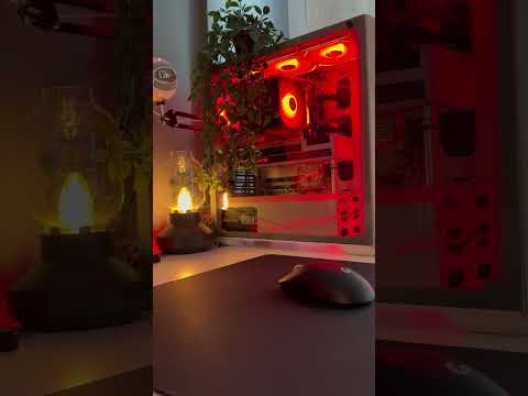 Red Desk Setup