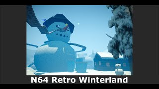 Winter snow pack - (Trailer) 3D low poly N64 retro game art