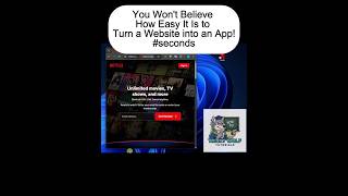 Turn any website to an App in 10 Seconds #hack
