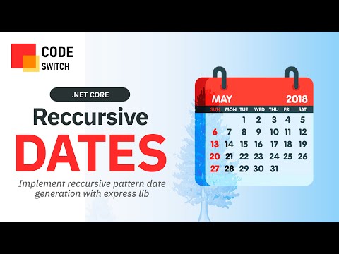 Generate Recurrence Pattern (Day, Week, Month, Year) Dates Easily With .NET Core | ExpressRecurrence