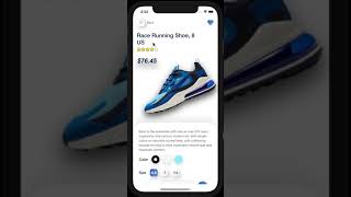 Sell All types of shoes App - React Native UI Design