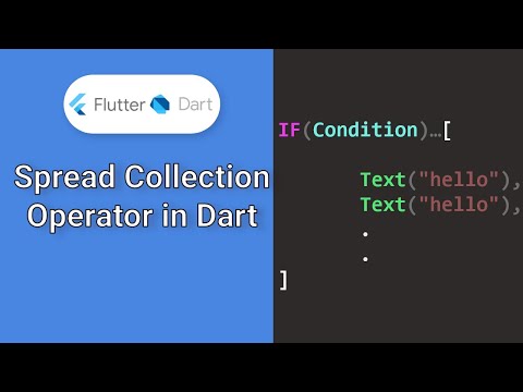 Dart Spread Collection Operator | Dart Tutorials | Flutter Tutorials How to use IF condition Flutter
