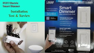 Feit Smart Dimmer Smart Switch🎚️Installation & Demo | Replace Traditional Switch to Smart switch🎚️