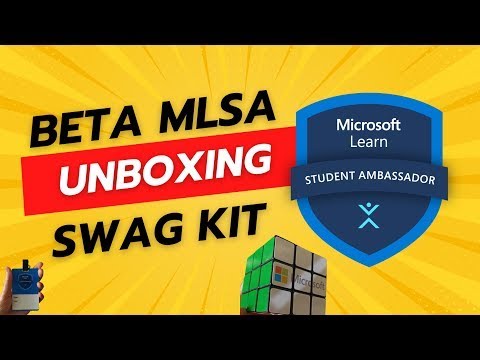 Unboxing the Exclusive Beta Microsoft Learn Student Ambassador Swag Kit | Beta MLSA Swag Kit