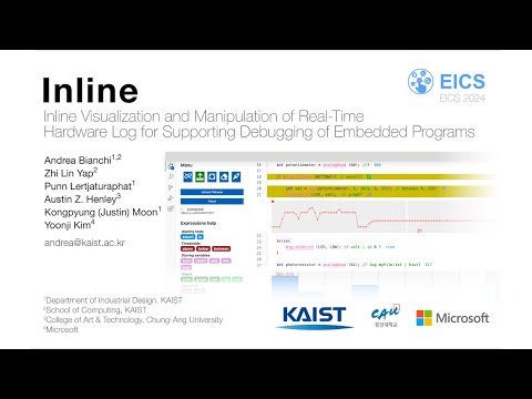 Inline Visualization and Manipulation of Real-Time Hardware Log for Embedded Programming [EICS 2204]