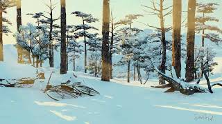Snowfall in Natural Landscapes | 3D Environment Visualization