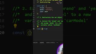 🔍 Destructure Object in JavaScript 📦