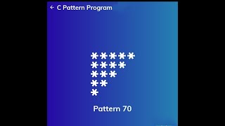 A pattern program in C language #shorts video #Coding kre