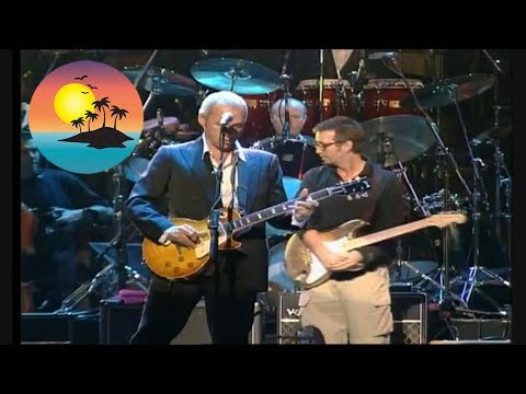 Mark Knopfler, Eric Clapton, Sting & Phil Collins  "Money for Nothing" Live Montserrat