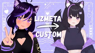I tried to remake my design using the LizMeta customizable model!