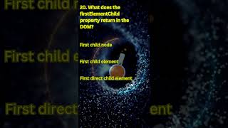 "DOM Traversal Masterclass: Test Your Skills with 50 MCQs!" #software #hcl #DOM #javascript #html 20