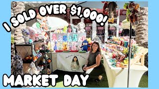 MARKET DAY 💕SOLD OVER $1,000 💸  HOW TO SET UP FOR A MARKET 🌼  TWO MARKETS?!  BEST SELLERS  🦋