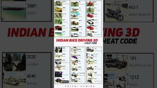 Indian Bike Driving 3D New Update Cheat Codes 😱 2024 #shorts #short