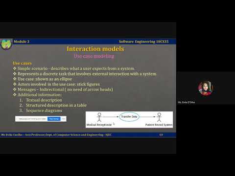 Lecture Video 3.1.3 - Interaction models, Use case modeling