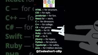 "Programming Languages Be Like 💻"#programming#coding #developer#coderlife#webdevelopment#javascript