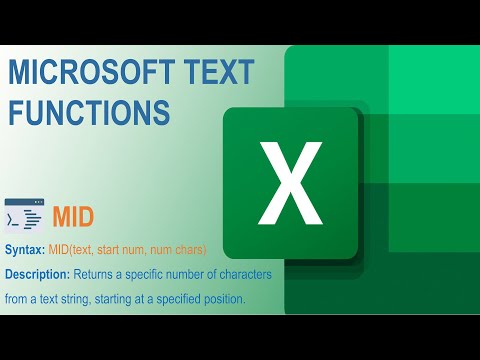Text Functions in Excel: Mastering the MID Function for Text Extraction! 📊✂️