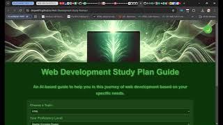 Web Development Learning Plan