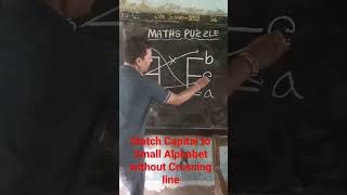 match the Alphabet Puzzle #mathscare #mathscare #mathmatters #mathshortcut