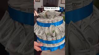 DIY GRADUATION MONEY CAKE #cakes #shorts #shortsviral #ytviral #graduation #gift #moneycake #diy