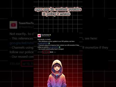 AI Generated Content Monitize Kaise Karein? | YouTube New Policy 2025 Explained in Urdu#viral