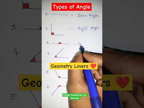 Types of angle #Geometry #pythagoreantheorem #StudyHouse #Shorts #youtubeshorts #MathTricks