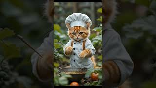 chef #cat #interestingclips #catchef #cute #animallife #catcostume #funny #petcostume #funnychef