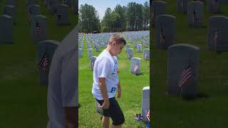 Memorial Day. Visiting Uncle Joel. #memorialday #army #specialneeds #love #family #sad #shorts#short